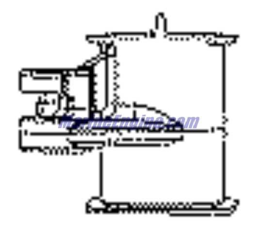 Evinrude Johnson OMC 5006233 - Throttle Shaft Lever Assembly