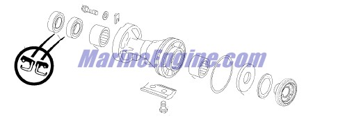 Evinrude Johnson OMC 5006243 - Gearcase Assembly, Mag Xp