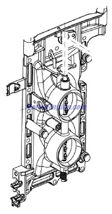 Evinrude Johnson OMC 5006457 - Throttle Body Assembly