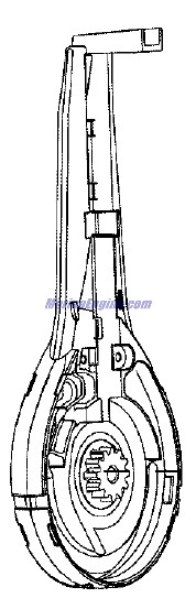 Evinrude Johnson OMC 5006538 - Control Lever Assembly with Power Tilt & Trim