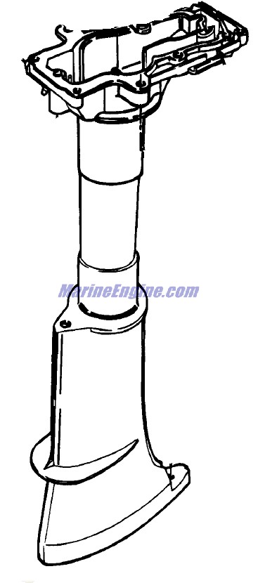 Evinrude Johnson OMC 5030258 - Exhaust Housing - Long