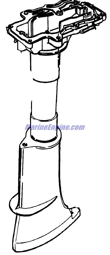 Evinrude Johnson OMC 5030260 - Exhaust Housing - Short
