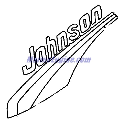 Evinrude Johnson OMC 5030302 - Stripe, Engine Cover