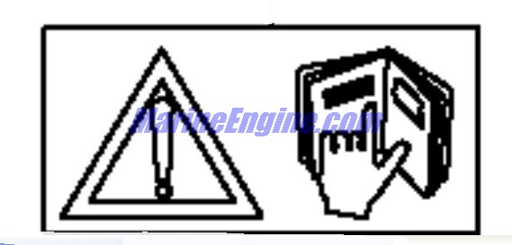 Evinrude Johnson OMC 5030336 - Label, Caution
