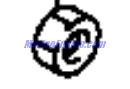 Evinrude Johnson OMC 5030425 - Nut, M8X0.75X7.5
