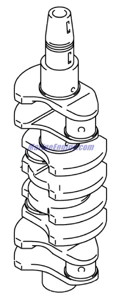 Evinrude Johnson OMC 5030647 - CrankShaft