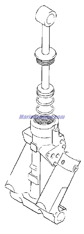 Evinrude Johnson OMC 5030860 - Piston, Rod SubAssembly