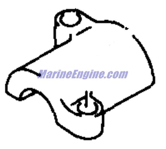 Evinrude Johnson OMC 5030892 - Upper Mount Cover Port