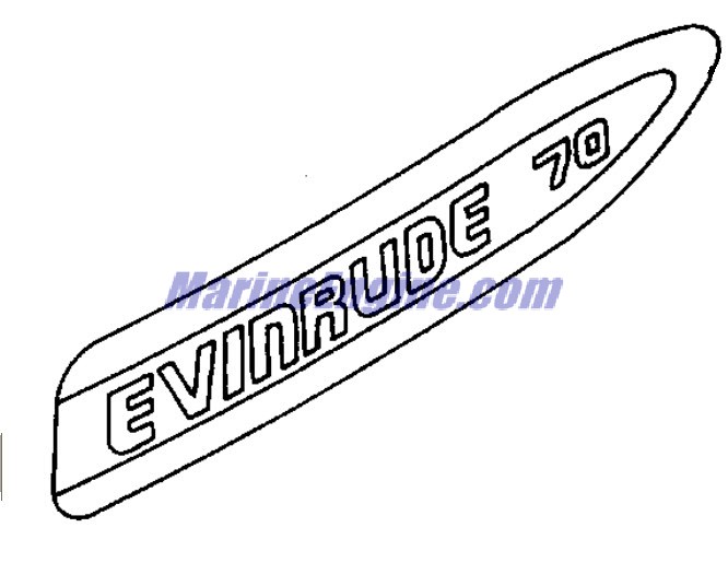 Evinrude Johnson OMC 5030942 - Stripe, Eng Cv Port