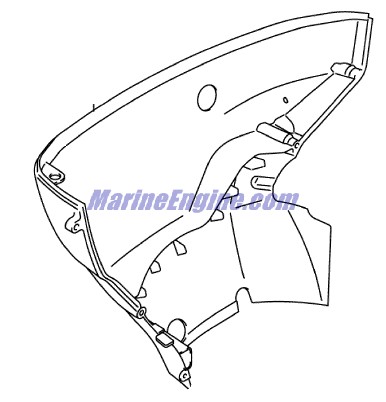 Evinrude Johnson OMC 5030949 - Side Cover, Port
