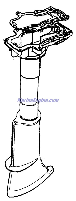 Evinrude Johnson OMC 5031187 - Exhaust Housing - Short