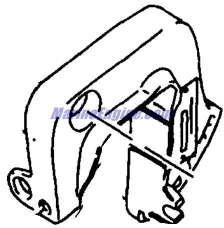 Evinrude Johnson OMC 5031190 - Stern Bracket - Port
