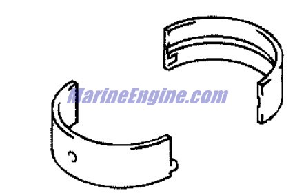 Evinrude Johnson OMC 5031938 - CrankShaft Bearing Black