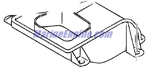 Evinrude Johnson OMC 5032119 - Air Intake Cover, Inner