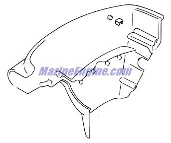 Evinrude Johnson OMC 5032127 - Lower Motor Cover - Stbd