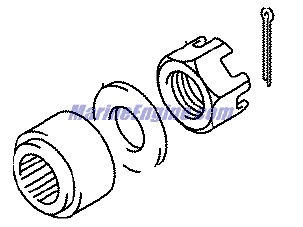 Evinrude Johnson OMC 5032170 - Propeller Nut Kit