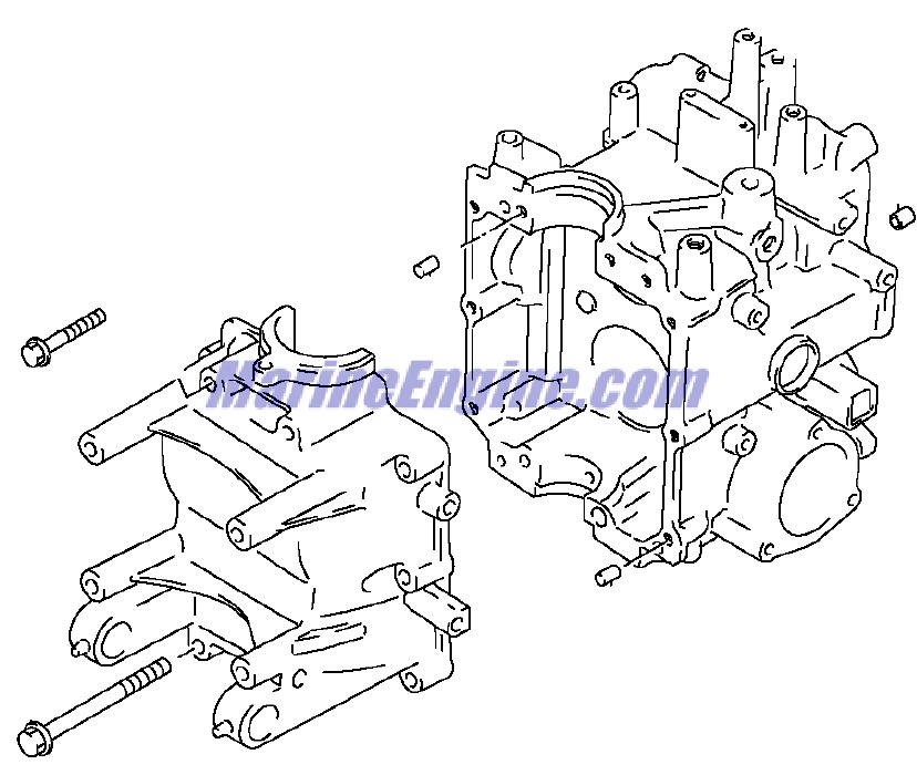 Evinrude Johnson OMC 5032716 - Cylinder Block Assembly