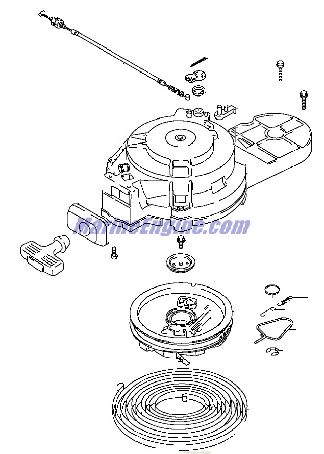 Evinrude Johnson OMC 5032723 - Recoil Starter Assembly