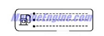 Evinrude Johnson OMC 5032757 - Label, Fuel Limitn