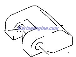 Evinrude Johnson OMC 5032794 - Bracket, Tiller