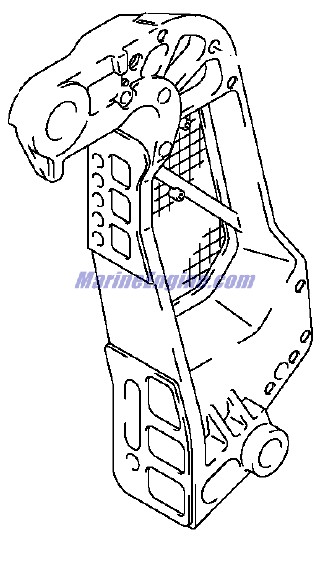 Evinrude Johnson OMC 5032856 - Starboard Clamp Bracket