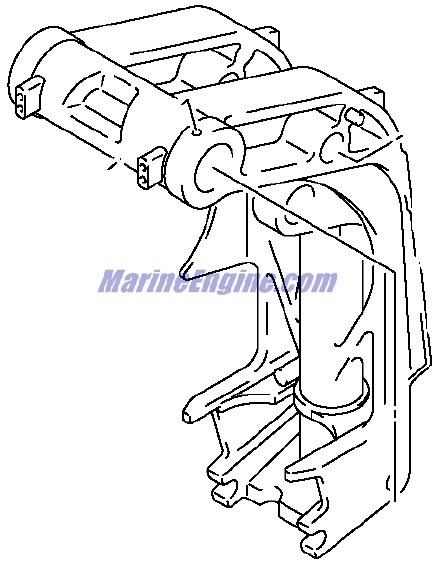 Evinrude Johnson OMC 5032858 - Swivel Bracket (l)