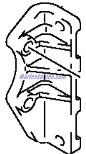 Evinrude Johnson OMC 5032902 - Bracket, Silencer