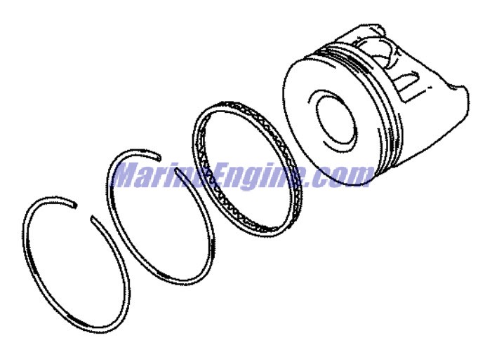 Evinrude Johnson OMC 5033051 - Piston Set (OS:0.50mm). Opt.