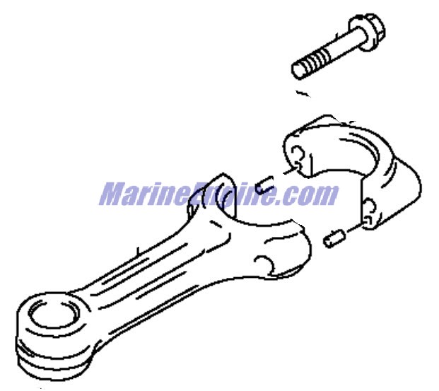 Evinrude Johnson OMC 5033056 - Connecting Rod Assembly