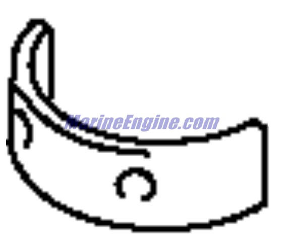 Evinrude Johnson OMC 5033061 - CrankShaft Bearing Brwn