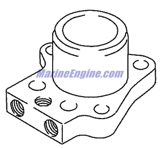 Evinrude Johnson OMC 5033100 - Oil Block Assembly