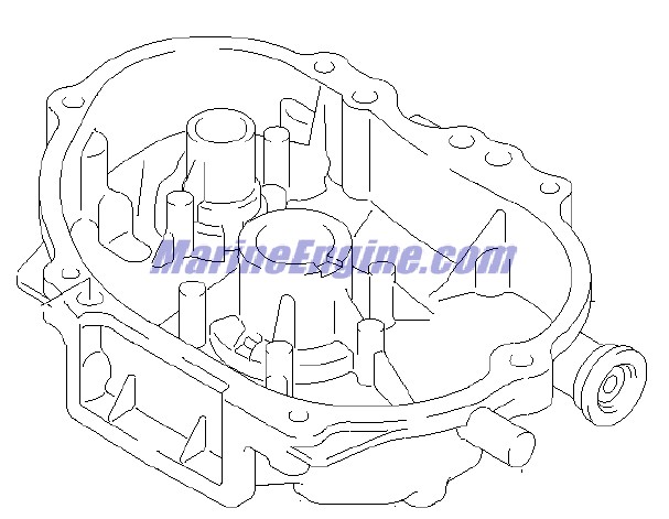 Evinrude Johnson OMC 5033347 - Case Assembly, CrankShaft