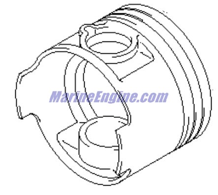 Evinrude Johnson OMC 5033351 - Piston