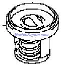 Evinrude Johnson OMC 5033385 - Thermostat Assembly