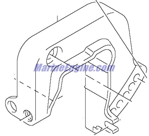 Evinrude Johnson OMC 5033406 - Bracket, Clamp Port