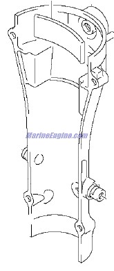 Evinrude Johnson OMC 5033408 - Swivel Bracket Cover