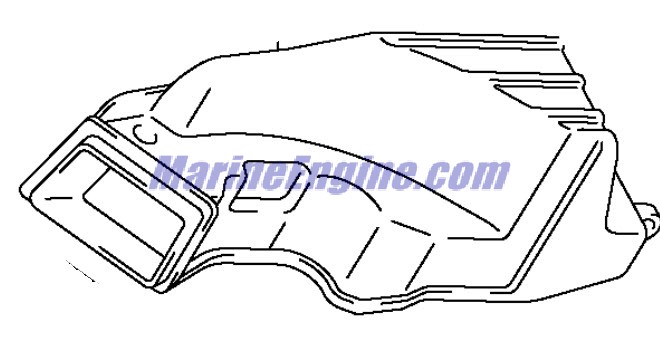 Evinrude Johnson OMC 5033696 - Duct, Silencer