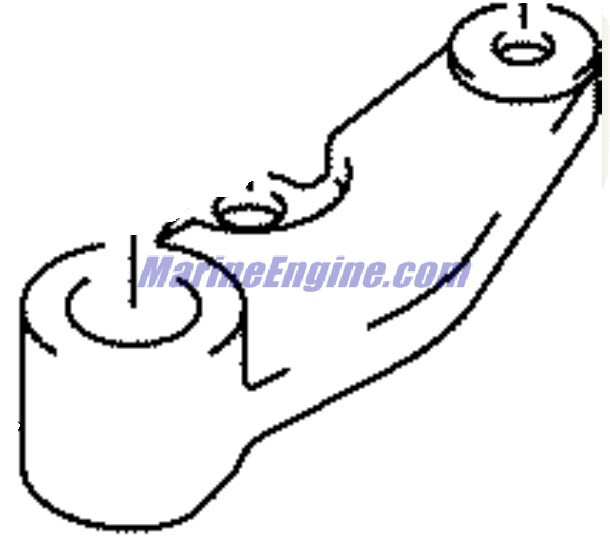 Evinrude Johnson OMC 5033782 - Throttle Lever #1