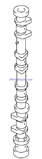 Evinrude Johnson OMC 5033901 - Intake CamShaft
