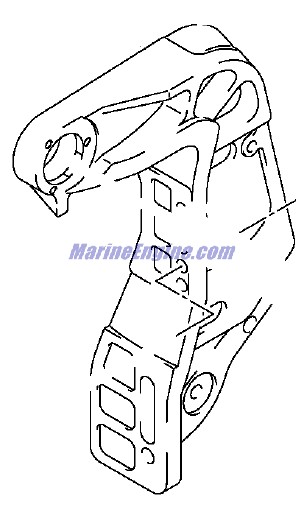 Evinrude Johnson OMC 5033927 - Bracket Clamp Port