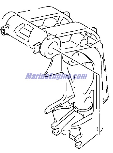 Evinrude Johnson OMC 5033929 - Swivel Bracket (l)