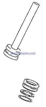 Evinrude Johnson OMC 5033934 - Manifold SubAssembly, Tilt & Trim