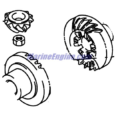 Evinrude Johnson OMC 5033950 - Gear Set, Forward/Pin/Rev