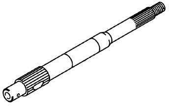 Evinrude Johnson OMC 5033951 - Propeller Shaft