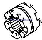 Evinrude Johnson OMC 5033953 - Shifter Clutch Dog