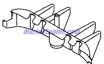Evinrude Johnson OMC 5033962 - Air Intake Cover