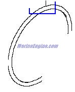 Evinrude Johnson OMC 5033988 - Oil Cooler Gasket