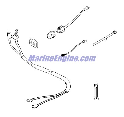 Evinrude Johnson OMC 5034020 - Starter Switch & Cable Assembly