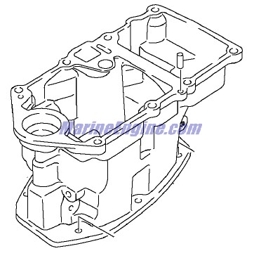 Evinrude Johnson OMC 5034038 - Oil Pan Assembly