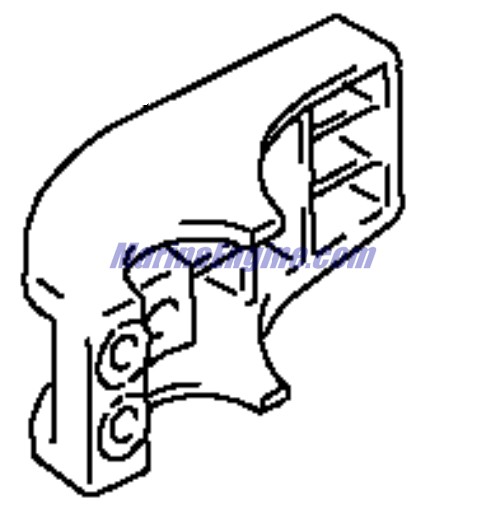 Evinrude Johnson OMC 5034047 - Cover (9.9HP Blue)